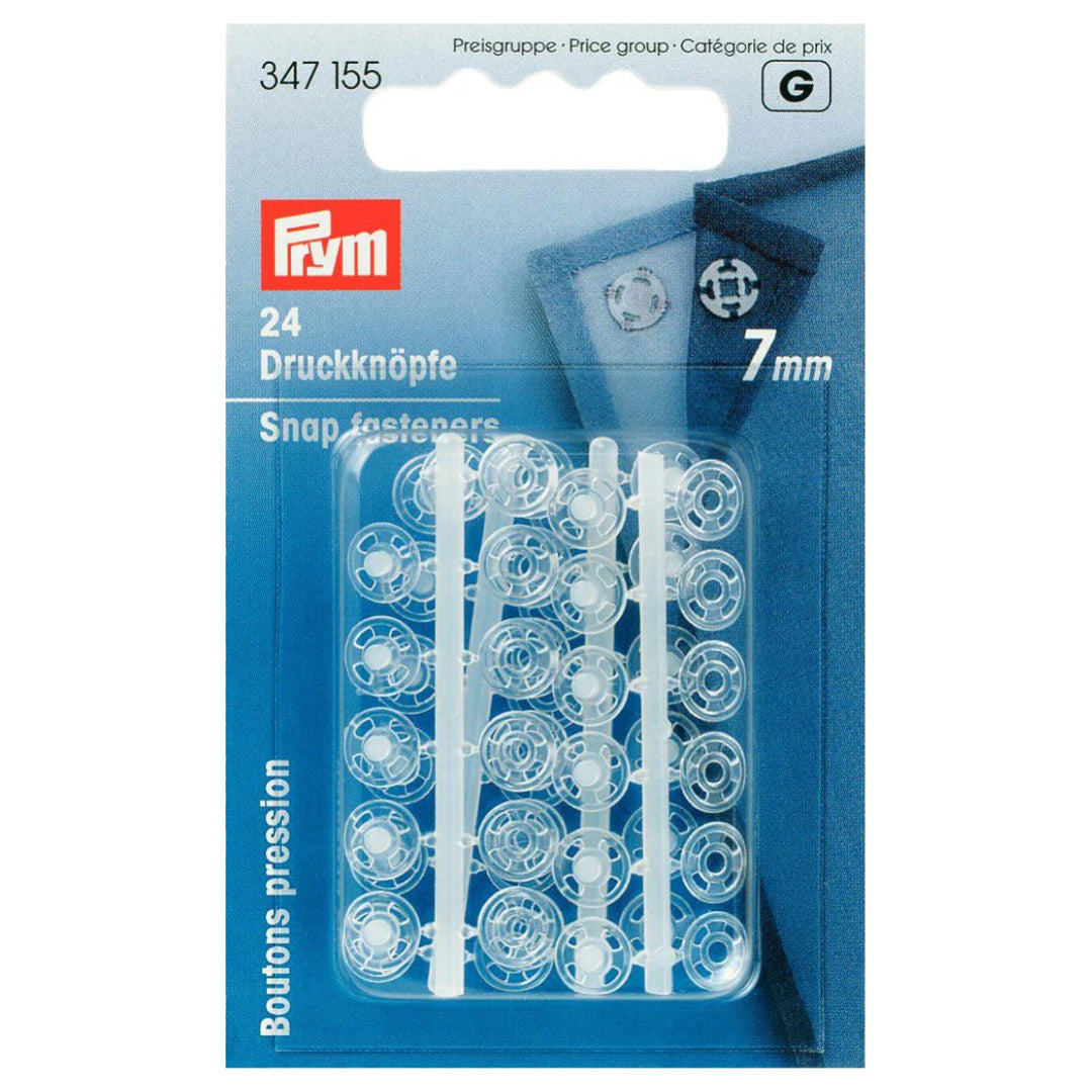 Prym Plastic Snap Fasteners – Lightweight Sew-On Press Studs