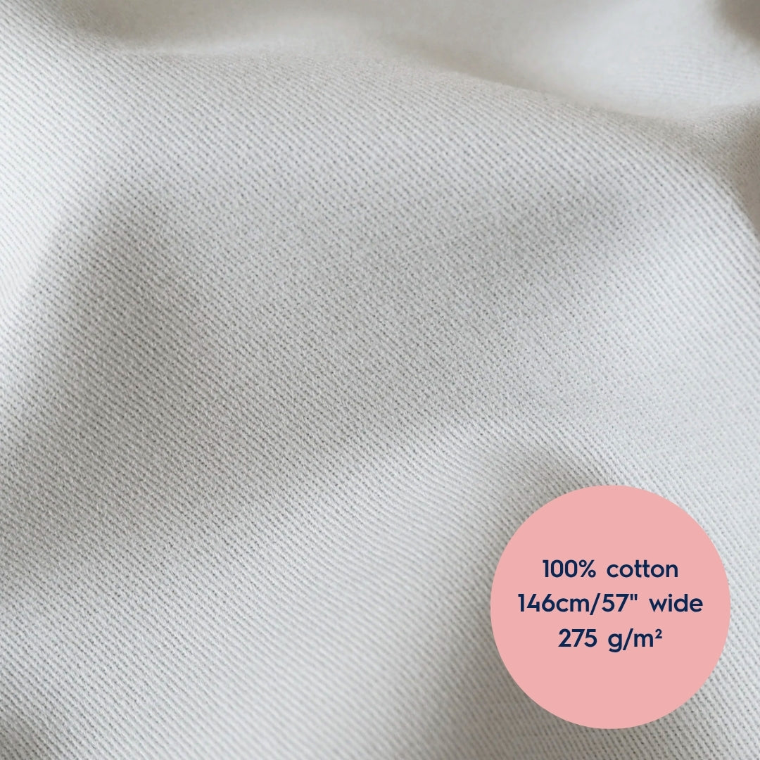Lauren's Quinn Trousers in Stone Sanded Cotton Twill