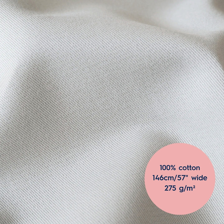 Lauren's Quinn Trousers in Stone Sanded Cotton Twill
