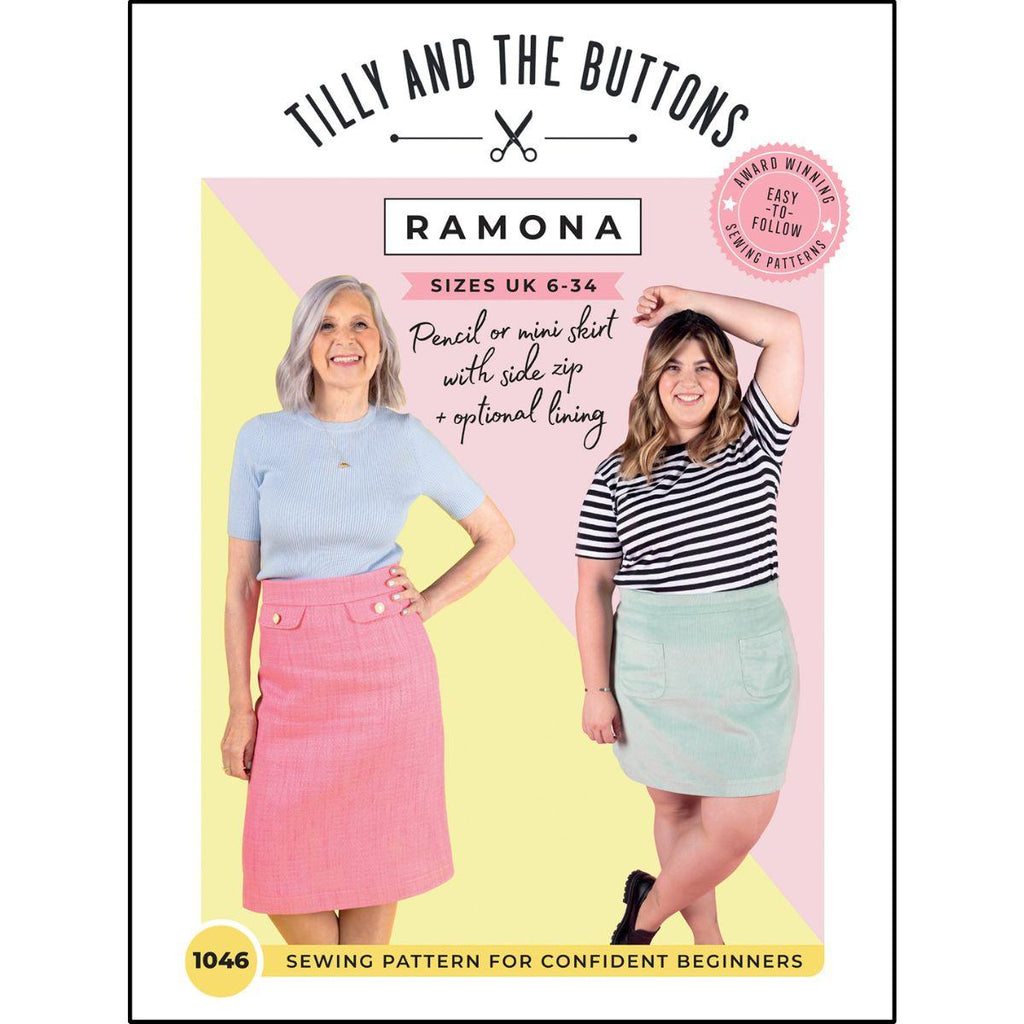 Line Skirt Skirt With Side Pockets Pattern Skirt Sewing Pattern