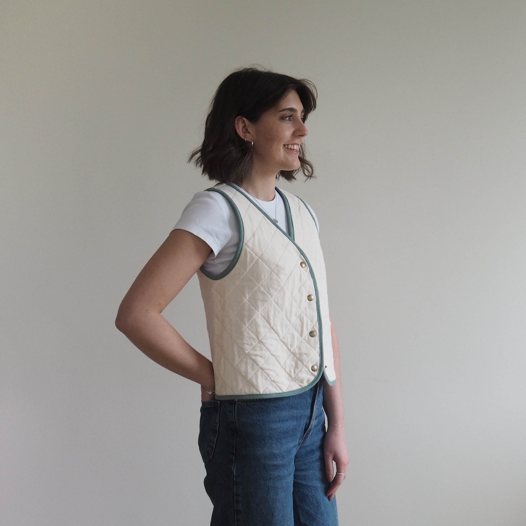Ruby Vest Free Pattern Reversible Quilted Vest Dressmaking Kit | Ruby Vest Sewing Pattern ...