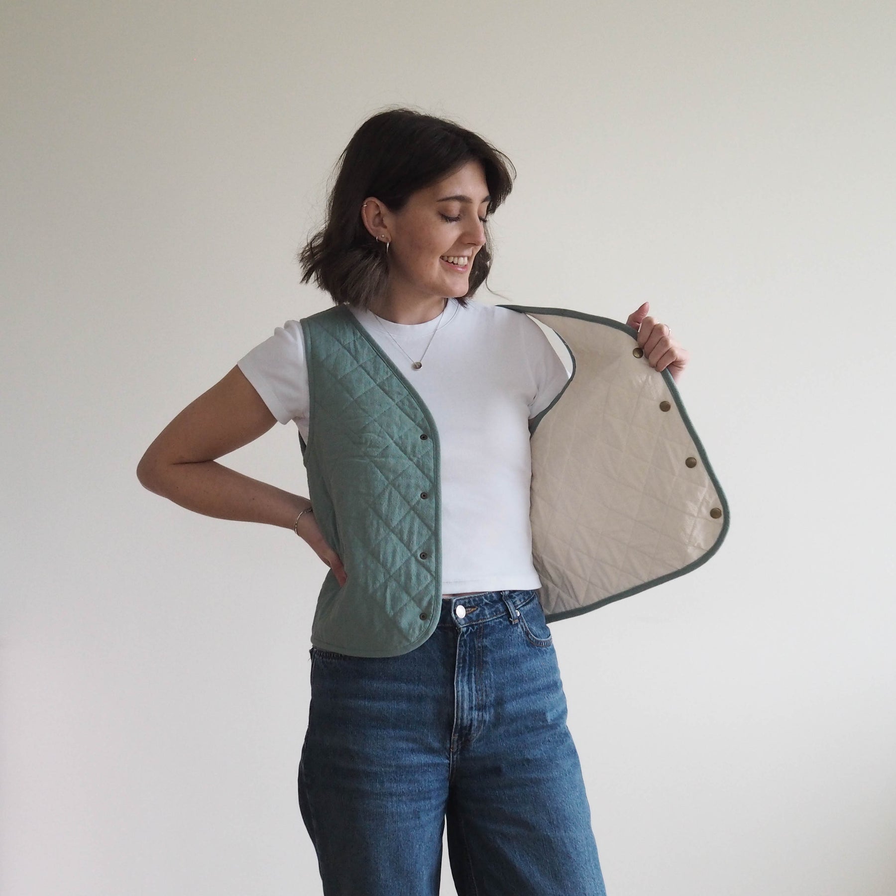 Ruby Vest Free Pattern Reversible Quilted Vest Dressmaking Kit | Ruby Vest Sewing Pattern ...