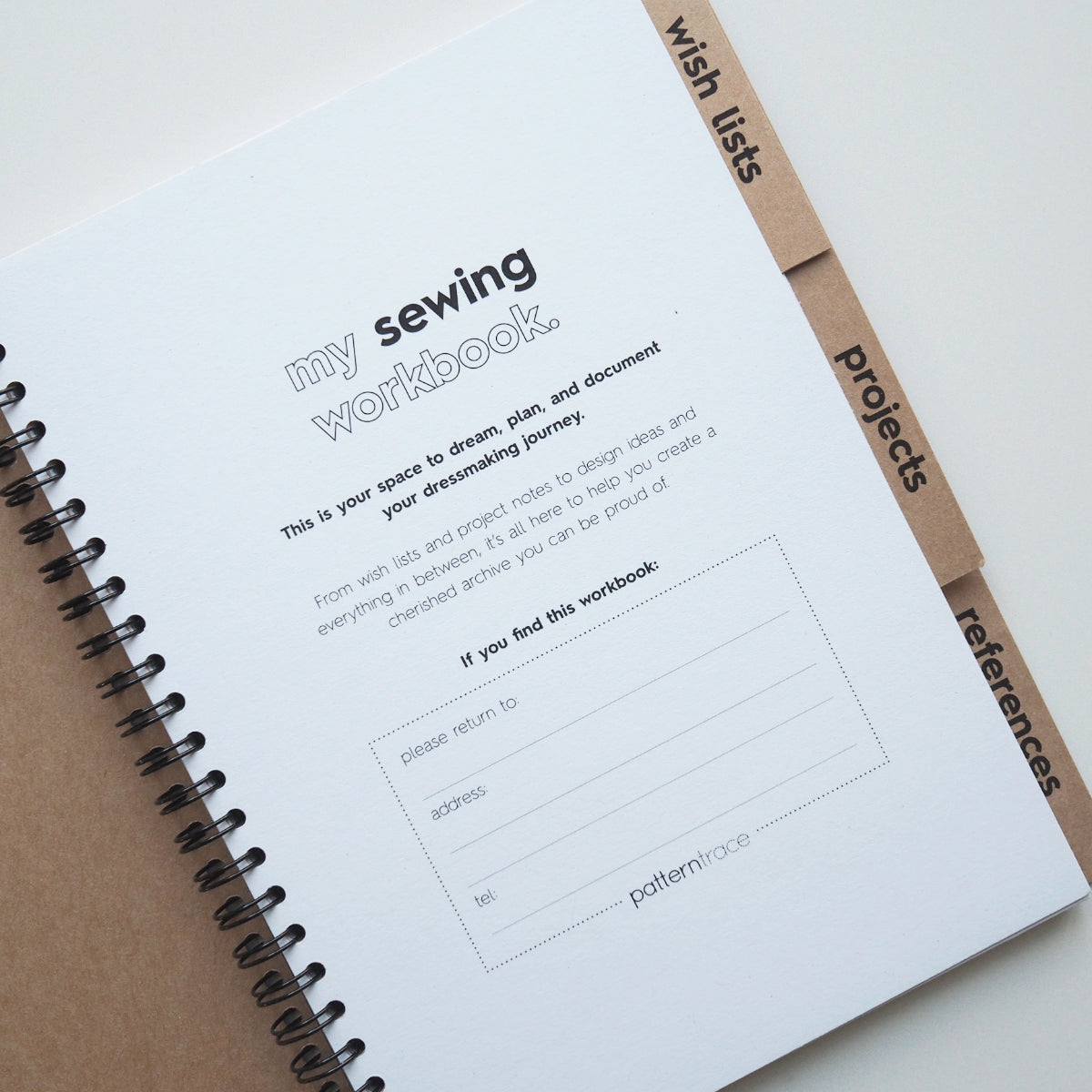 Patterntrace My Sewing Workbook – Guthrie & Ghani