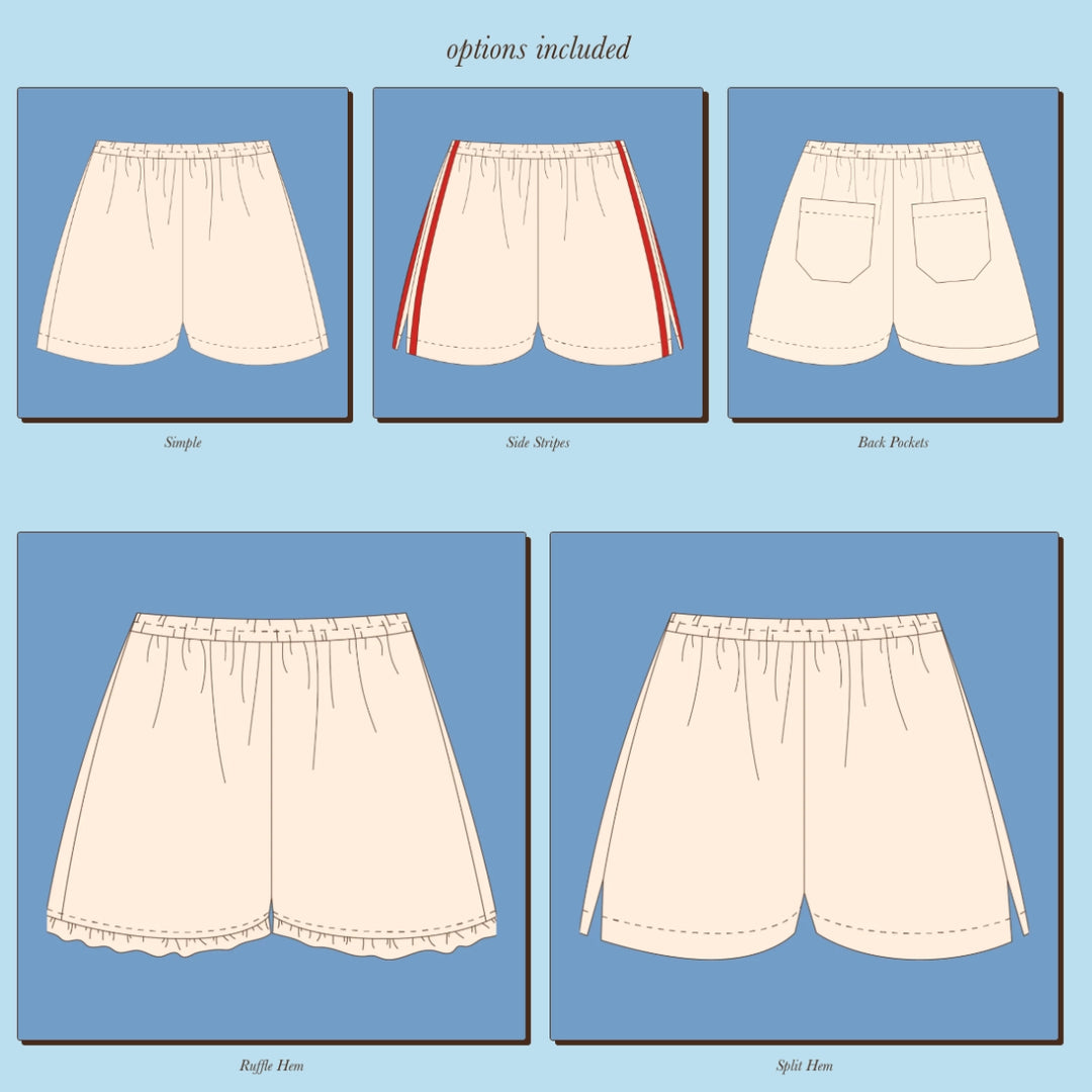 Syd Graham Avenue Shorts Sewing Pattern PDF