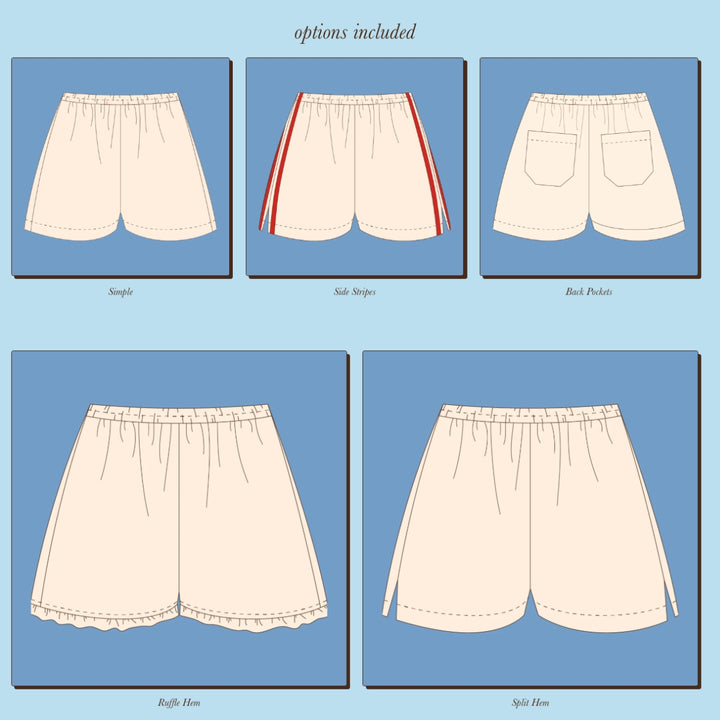 Syd Graham Avenue Shorts Sewing Pattern PDF