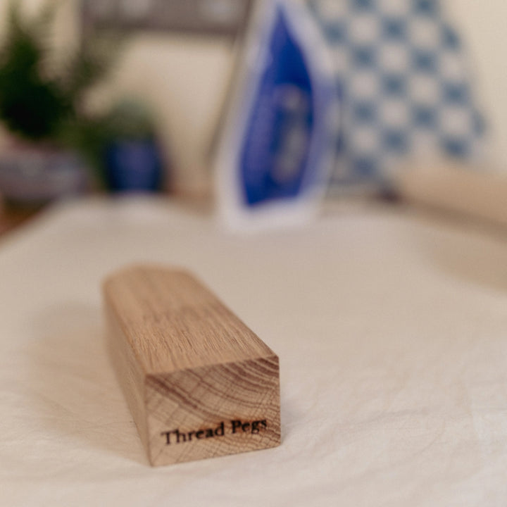 Thread Pegs Tailor's Clapper | Wooden Pressing Tool for Sewing