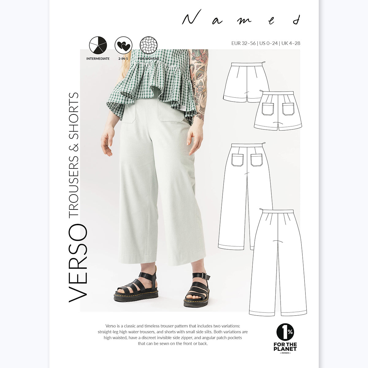 Named Clothing Verso Trousers And Shorts Sewing Pattern PDF – Guthrie ...